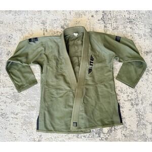 Elite Sports Gi Adult A2 Green Martial Arts BJJ Brazilian Jiu Jitsu NO Belt
